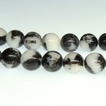 画像1: Zebra Jasper　ゼブラジャスパー　丸玉連　8ｍｍ (1)