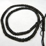 画像2: Ｓｅｒｐｅｎｔｉｎｅ　蛇紋石　ブラックそろばん玉連 (2)