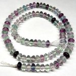 画像2: Fluorite　フローライトそろばん玉連　6.5mm (2)
