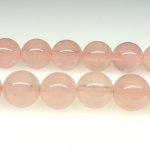 画像1: Rosequartz　ローズクオーツ　丸玉連　10mm (1)