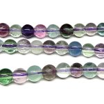 画像1: Fluorite　フローライト丸玉連　6mm (1)