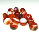画像1: Red Eye Agate　赤天眼石　10mm玉　16個 (1)
