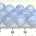 画像3: Blue Lace Agate　ブルーレース瑪瑙　10mm玉　18個 (3)