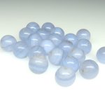 画像1: Blue Lace Agate　ブルーレース瑪瑙　8mm玉　22個 (1)