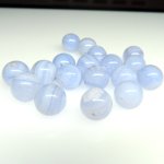 画像2: Blue Lace Agate　ブルーレース瑪瑙　10mm玉　18個 (2)