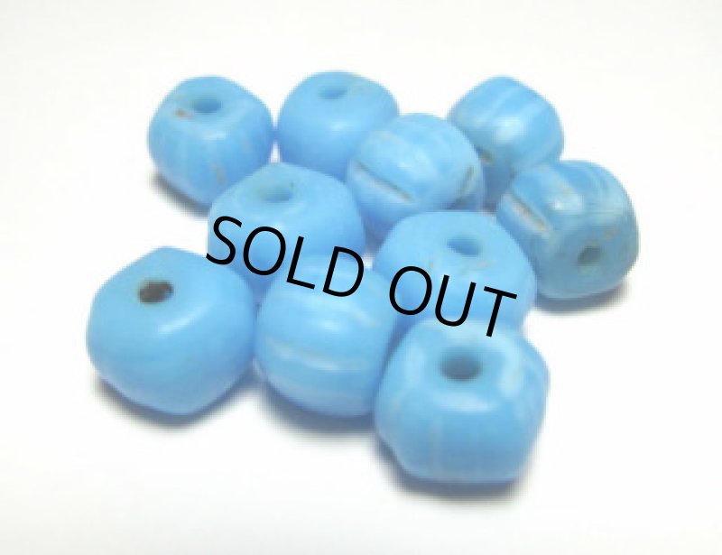 ナガ族ブルー蜜柑玉　10個セット（複数在庫あり）