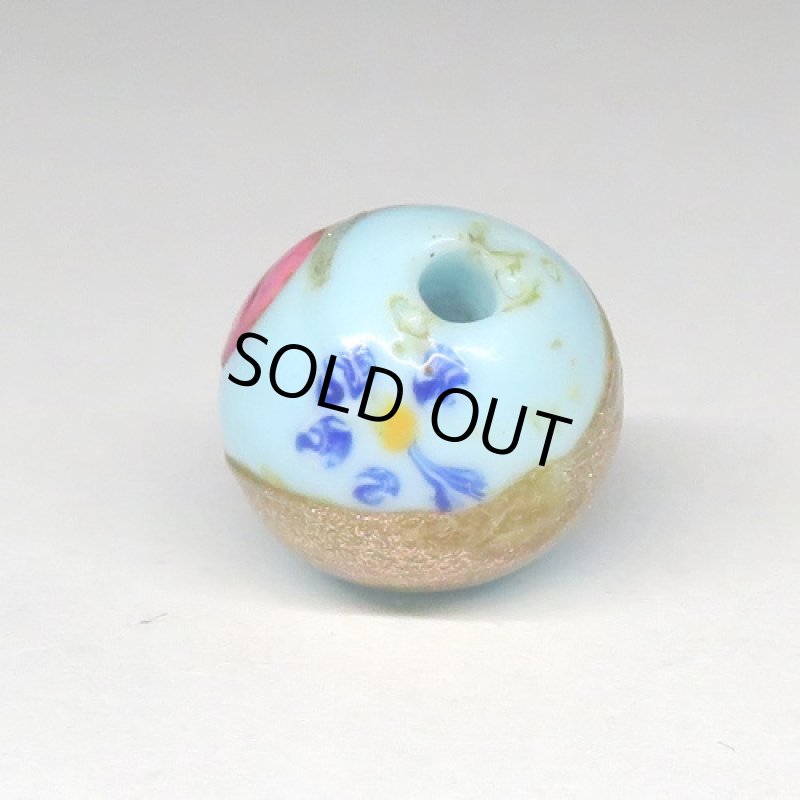 薔薇と忘れな草ミルキーブルー