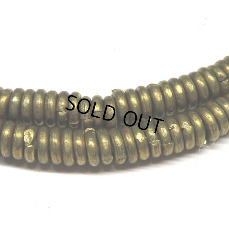 ケニア真鍮ビーズ連