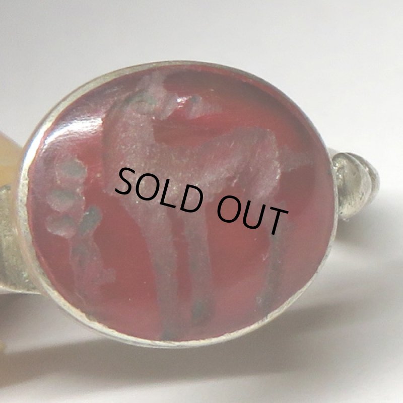 カーネリアン印章のシルバーリング