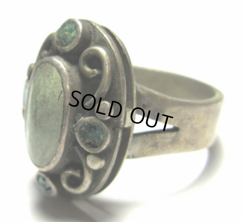 ターコイズのハンドメイドシルバーリング