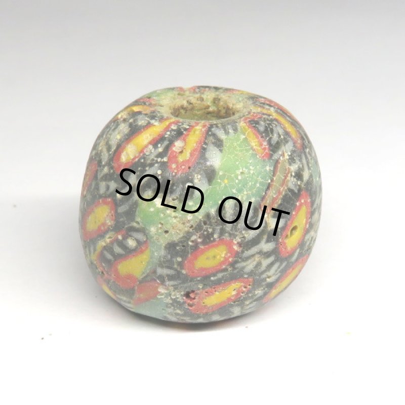 古代ジャワ玉・モザイク貼付け玉