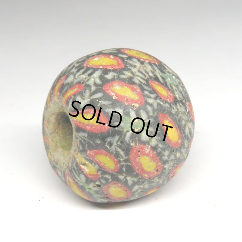 古代ジャワ玉・モザイク貼付け玉