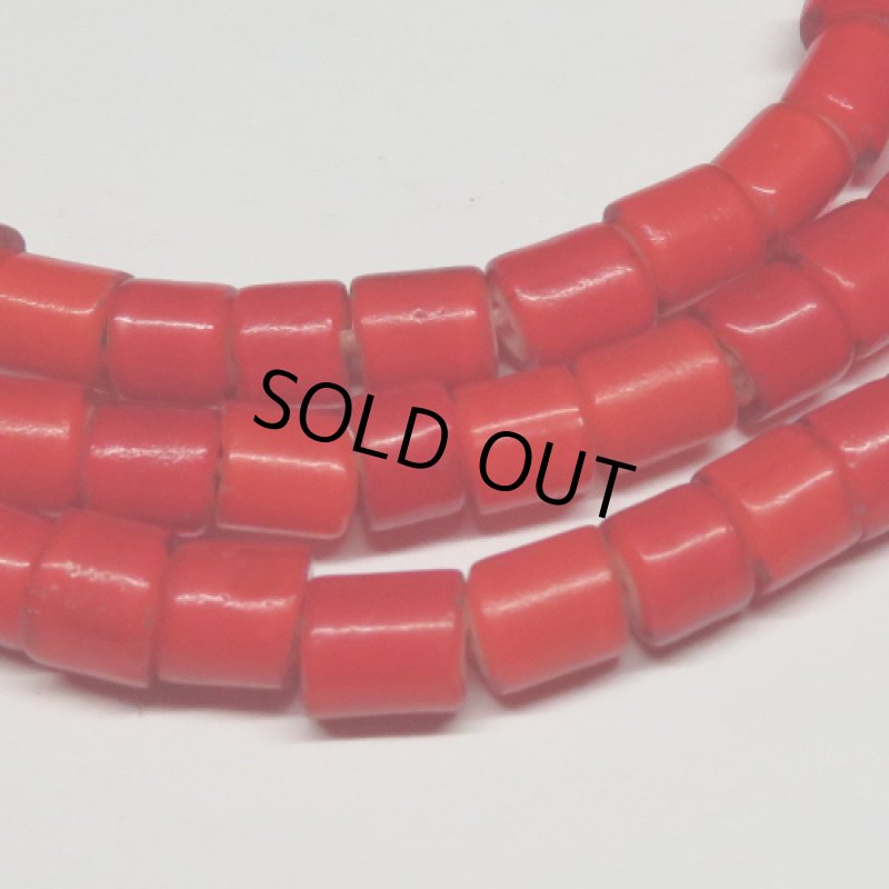 朱色チューブ型ホワイトハーツ連(複数在庫あり)