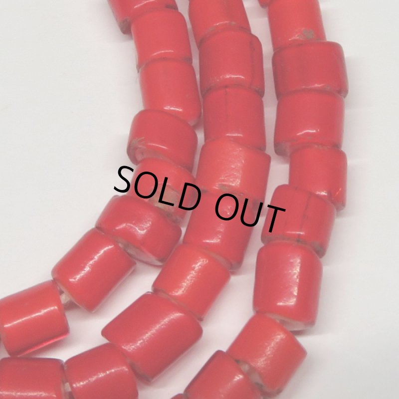 朱色チューブ型ホワイトハーツ連(複数在庫あり)