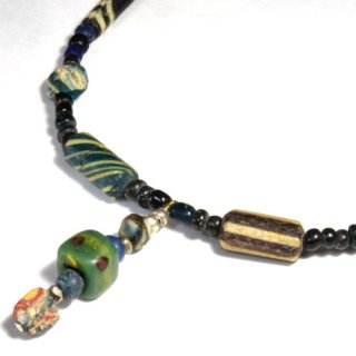 アンティークとんぼ玉ネックレスの販売