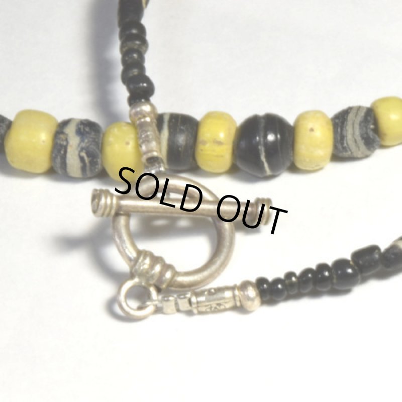 古代イスラム玉のネックレス