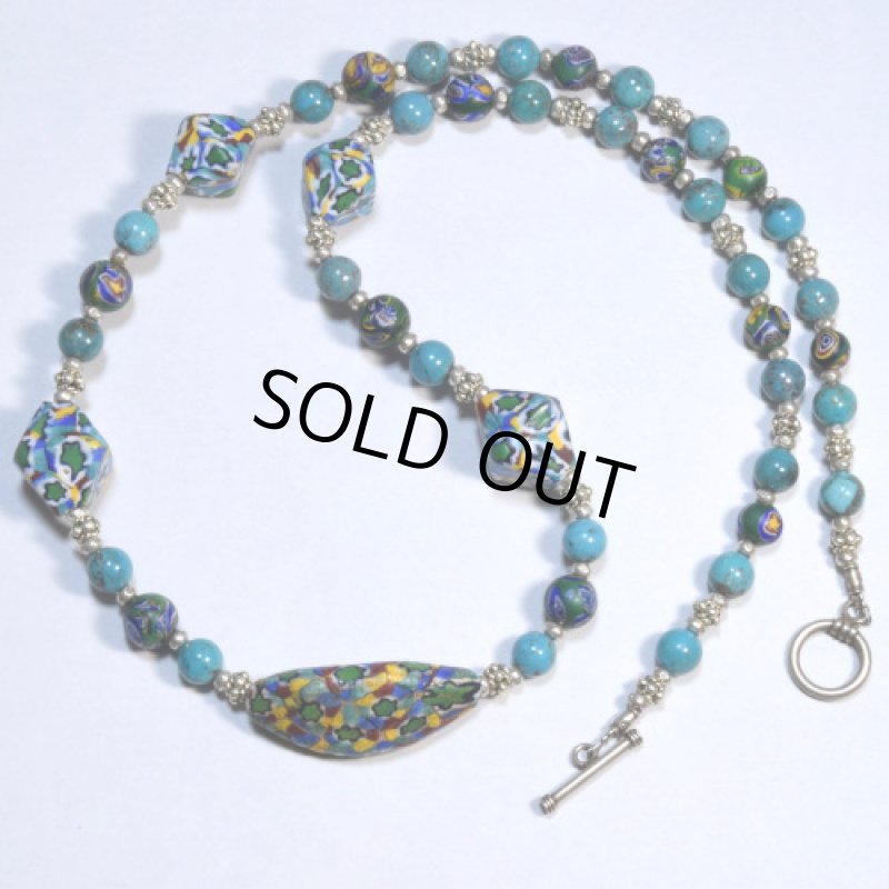 美ヴェネチア製ミルフィオリのネックレス