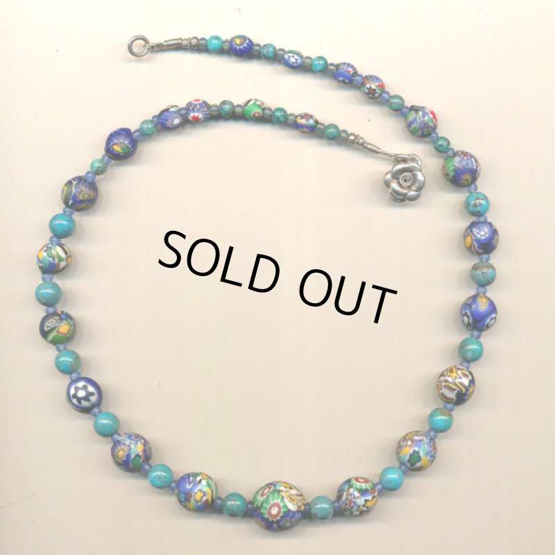 1920'sミルフィオリのネックレス