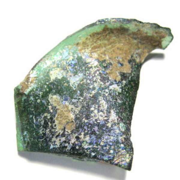 古代ガラス　銀化　光彩　美術館級　グラス　綺麗　貴重　骨董　茶道具 ローマングラス 小壺 1世紀~2世紀頃