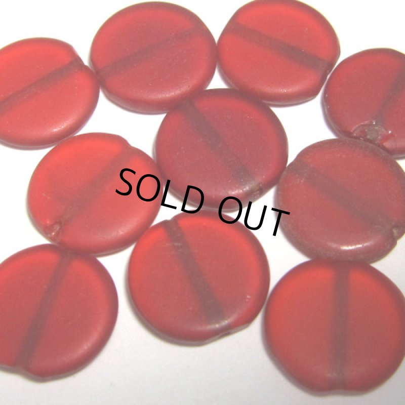 平たいレッドクリア　10個セット