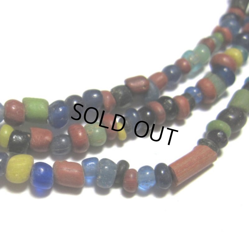 小粒インドパシフィックビーズMix　ロング連