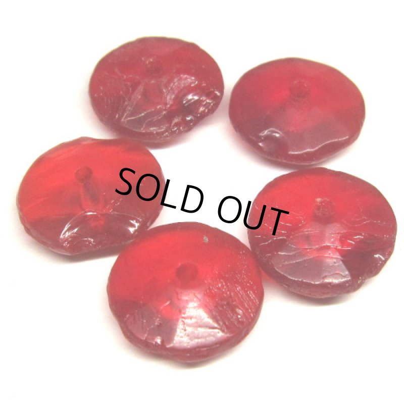 ボヘミアンレッドそろばん玉 難あり