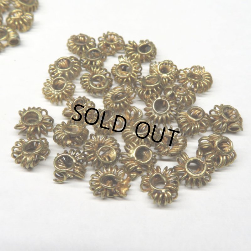 バウレ族真鍮ワイヤービーズ 難あり