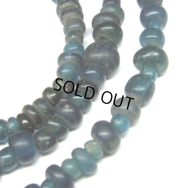 ブルーグレーインドパシフィックビーズ太連