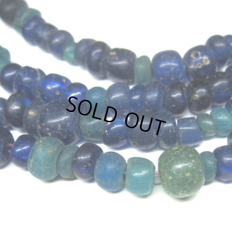 瑠璃色+ブルーインドパシフィックビーズ連