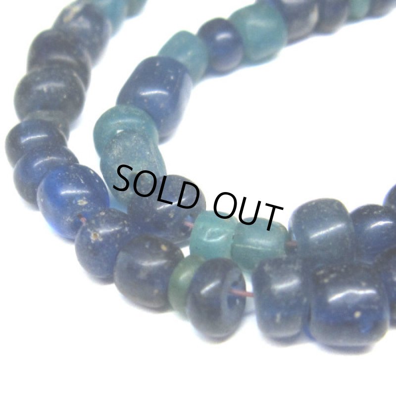 瑠璃色+ブルーインドパシフィックビーズ連