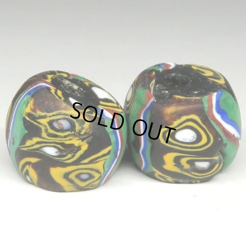 樽型ミルフィオリ大 2個セット