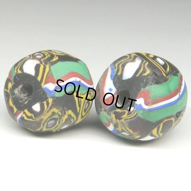 樽型ミルフィオリ大 2個セット