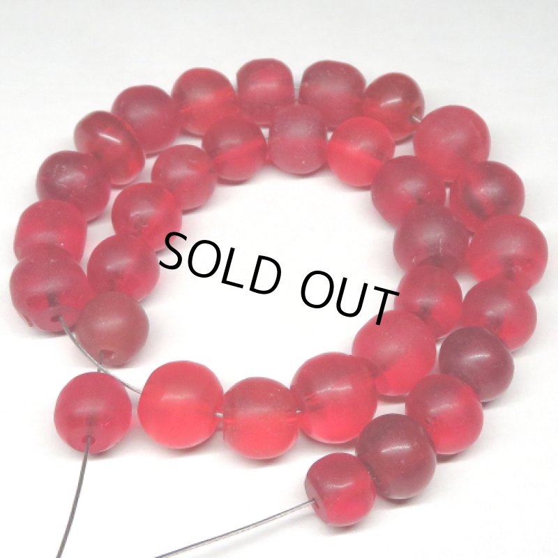 レッドクリアボヘミアン短連