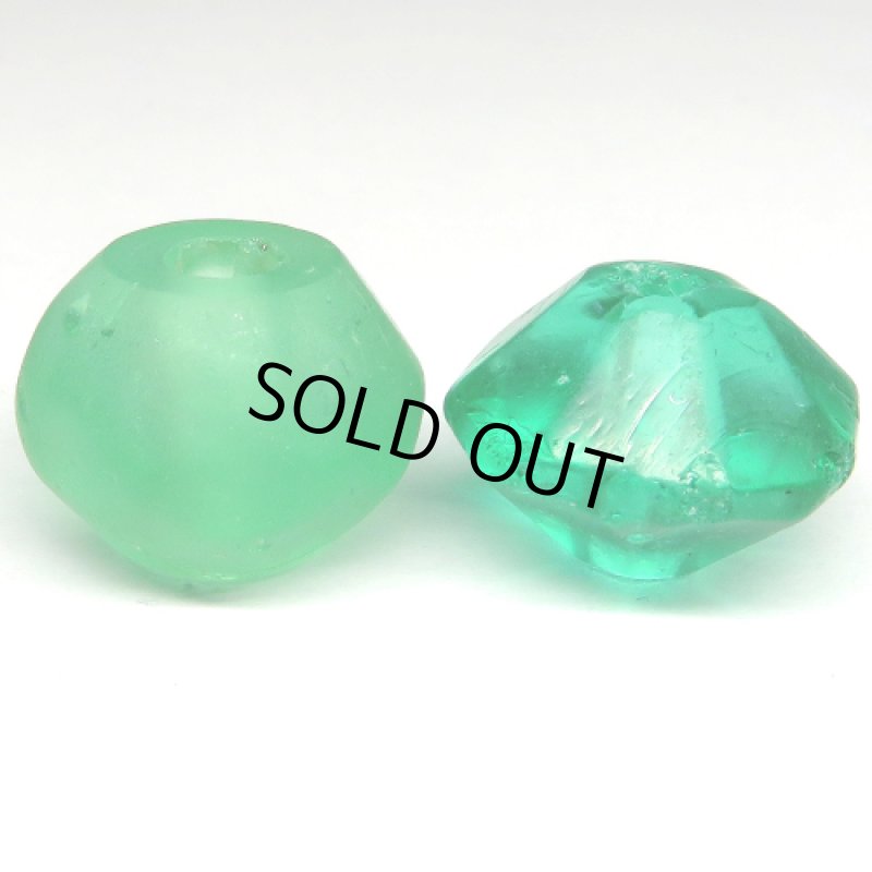 ウランガラス　緑2個セット