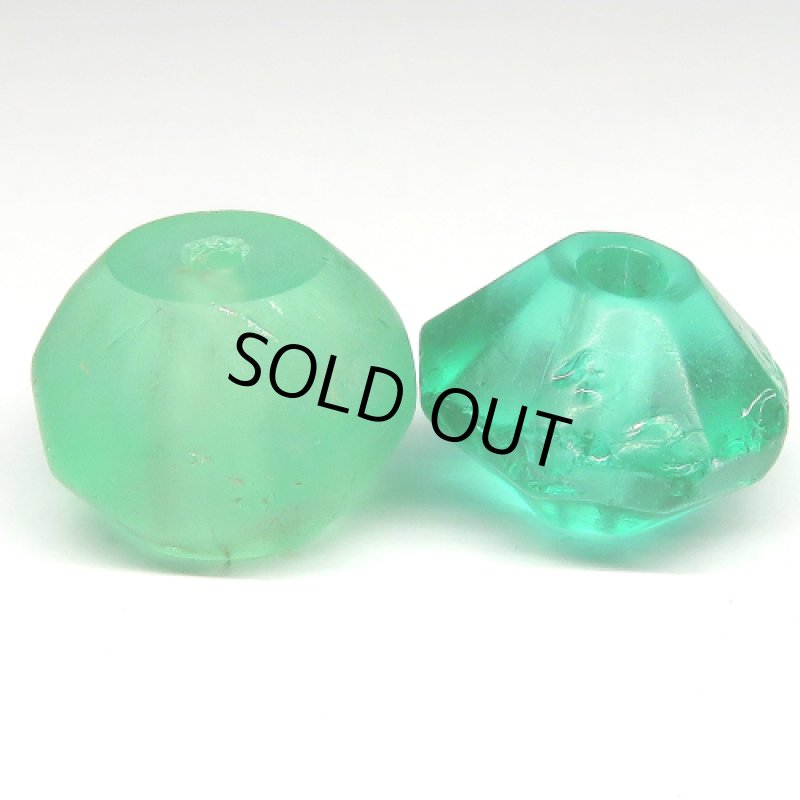 ウランガラス　緑2個セット