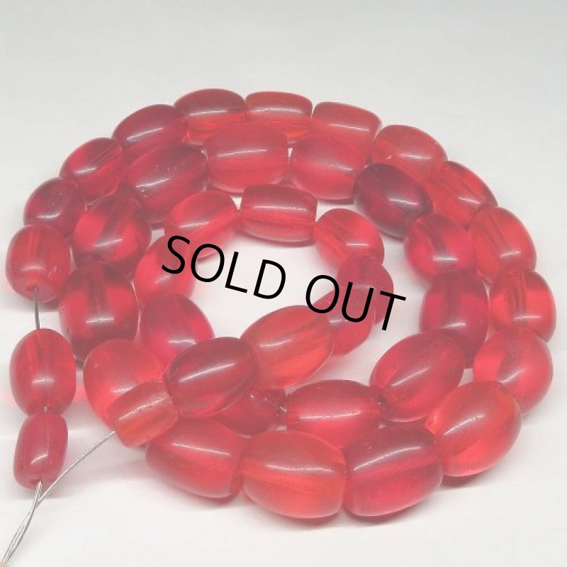 レッドクリアボヘミアン棗型　短連