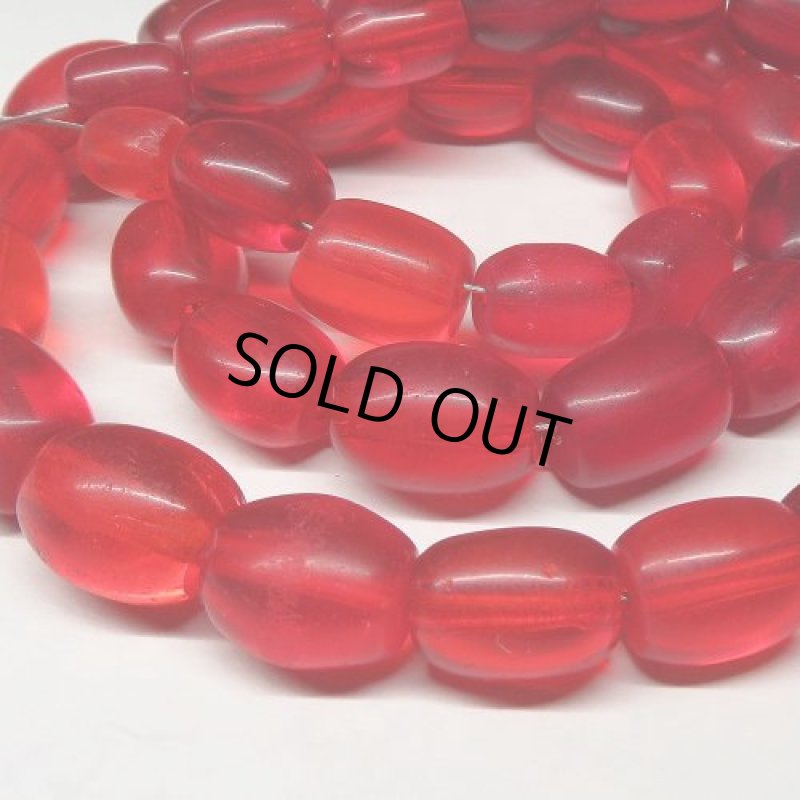 レッドクリアボヘミアン棗型　短連