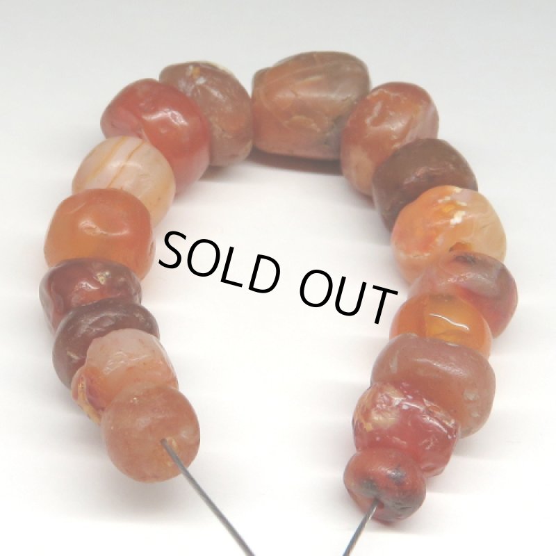 ジュンネ発掘カーネリアン　17個セット