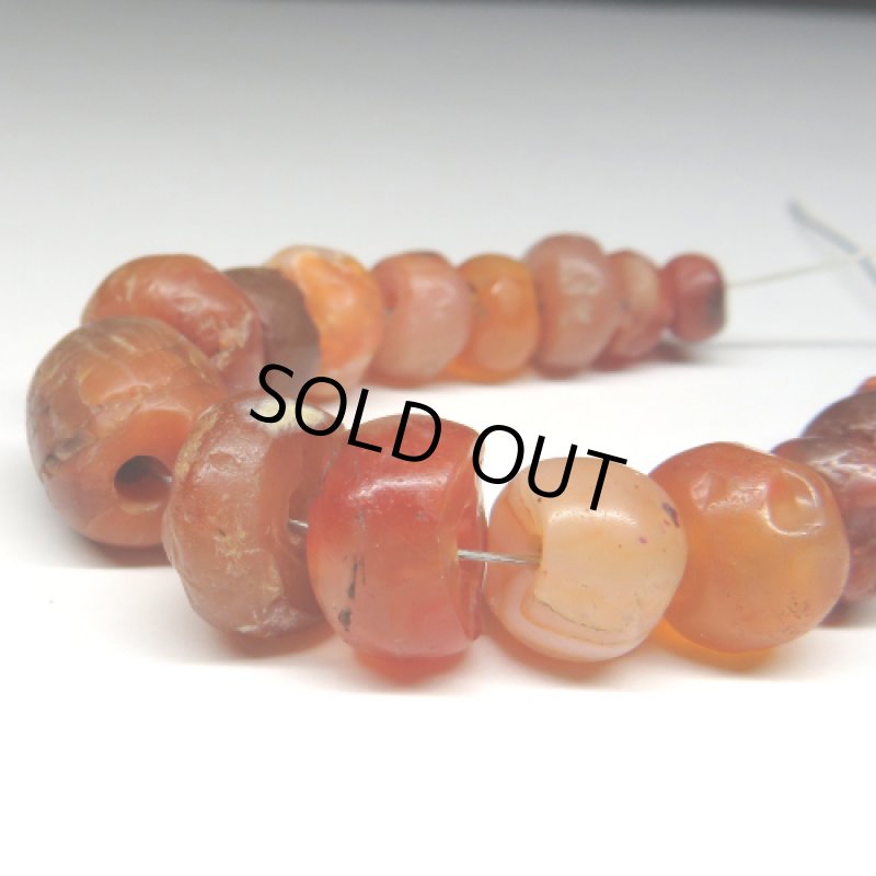 ジュンネ発掘カーネリアン　17個セット