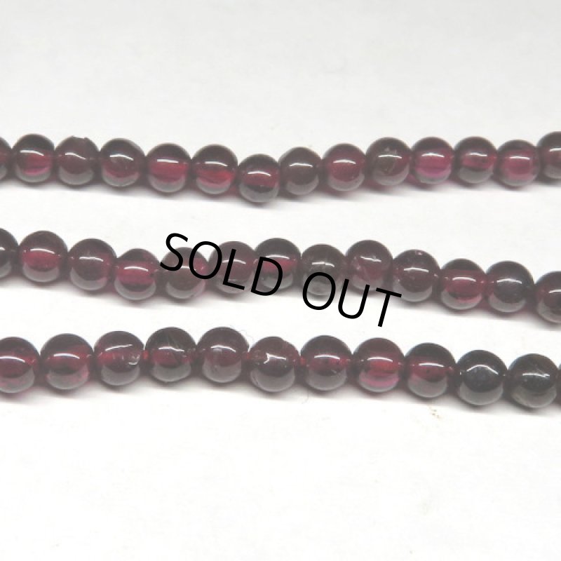 Garnet　ガーネット丸玉連　3.8mm