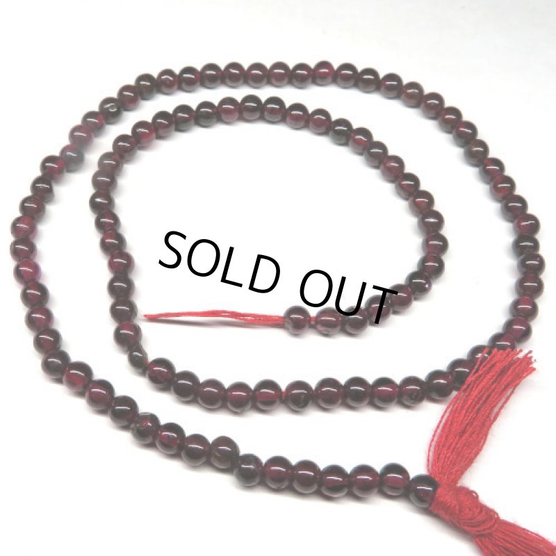 Garnet　ガーネット丸玉連　3.8mm
