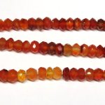 Carnelian　カーネリアン　カット玉連　4.5mm