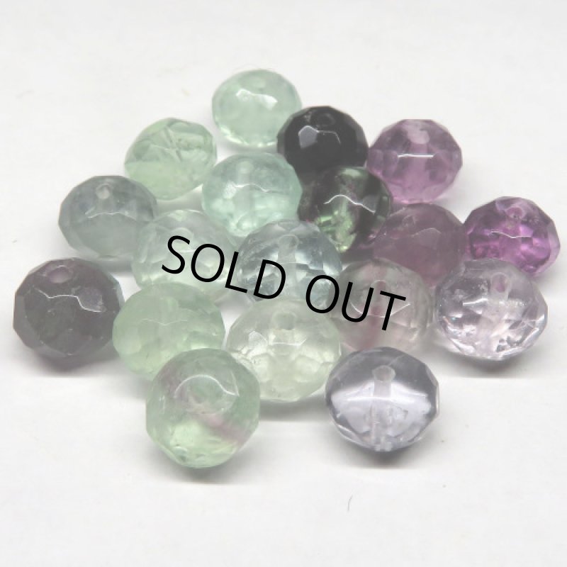 Fluorite　フローライト　カット玉　18個