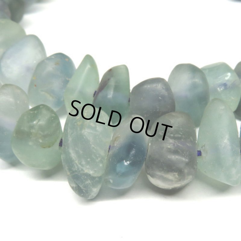 Fluorite　フローライト大粒ラフカット連　