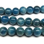 BlueApatite　ブルーアパタイト丸玉連　6.5mm