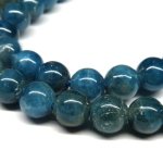 BlueApatite　ブルーアパタイト丸玉連　6.5mm