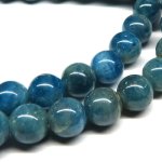 BlueApatite　ブルーアパタイト丸玉連　6.5mm