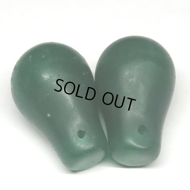 ウェディングビーズ　緑　2個セット