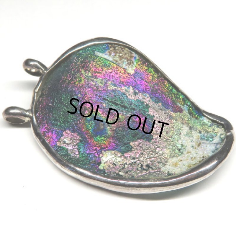 古代ガラス残欠ペンダントトップ