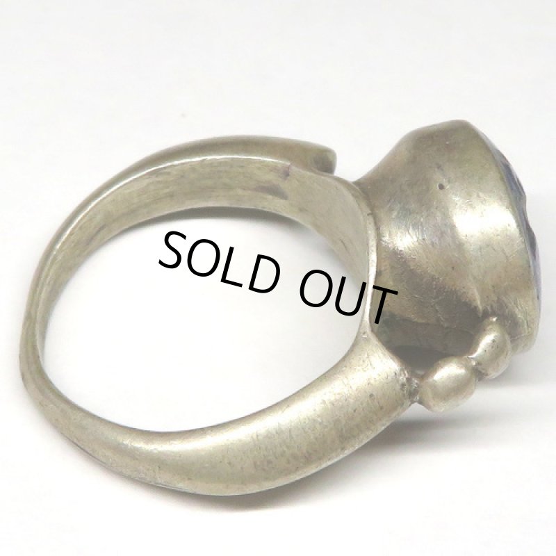 ラピスラズリ印章のシルバーリング